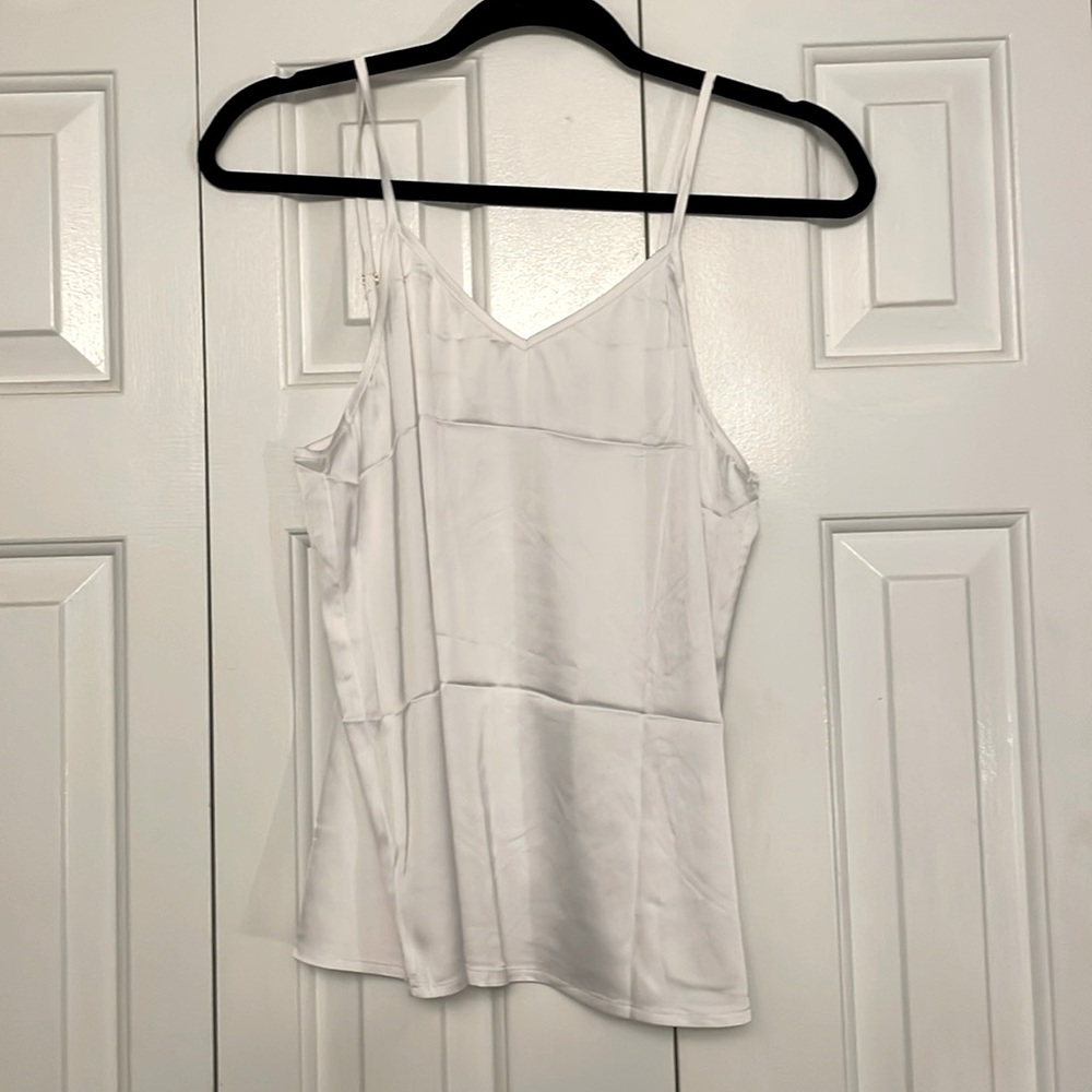 3 FOR $15 ‼️ White silky spaghetti strap top
